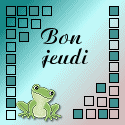 Gif animé Bon jeudi granouille